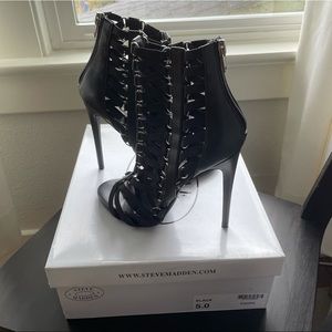 Steve Madden Caged heels. Never worn. Size 5